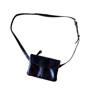 Elegant Brown Leather Crossbody Bag